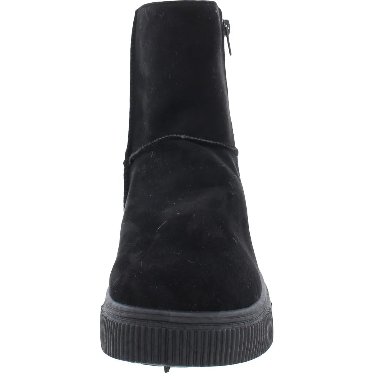 003238 Womens Faux Suede Faux Fur Ankle Boots