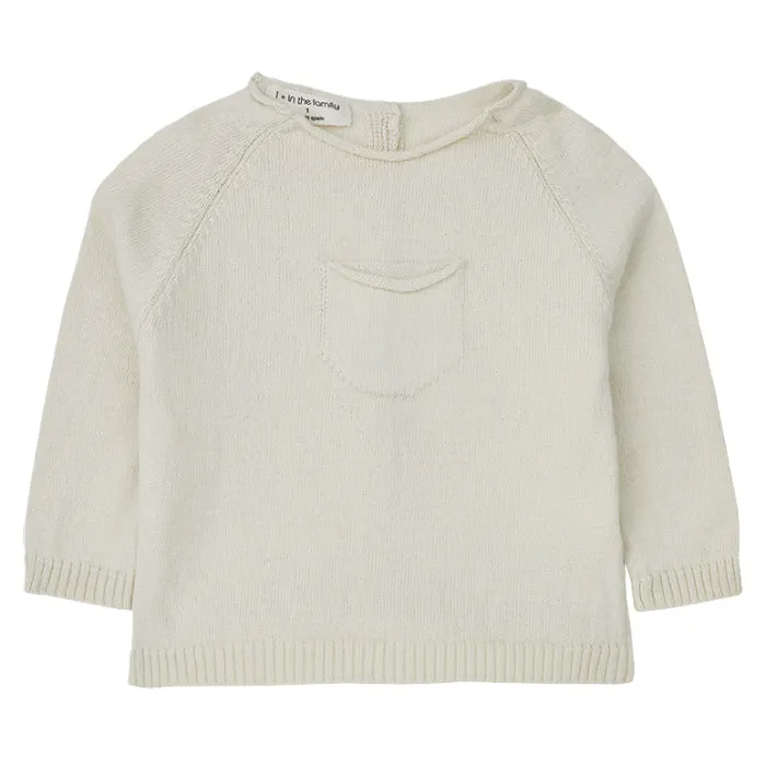 1+ In The Family Baby Lenon Sweater Cream