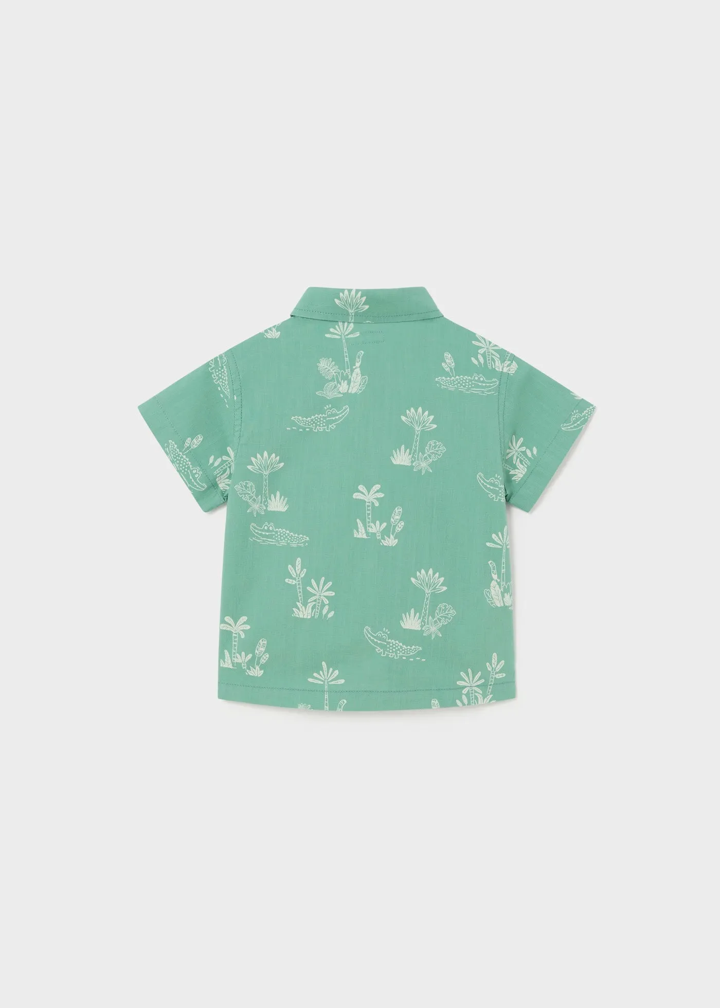 1112 - S/s shirt for baby boy - Eucalyptus