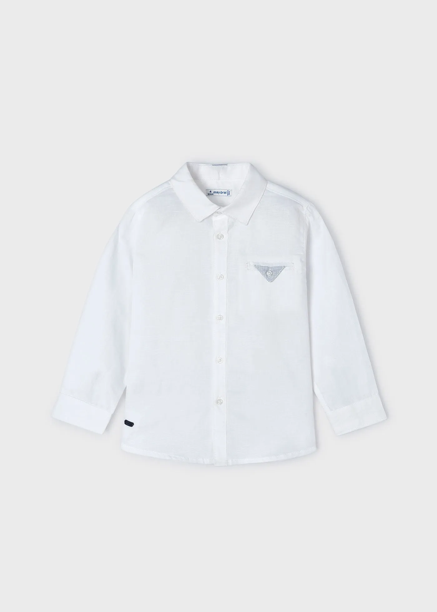 3122 - S/s buttondown shirt for boy - White