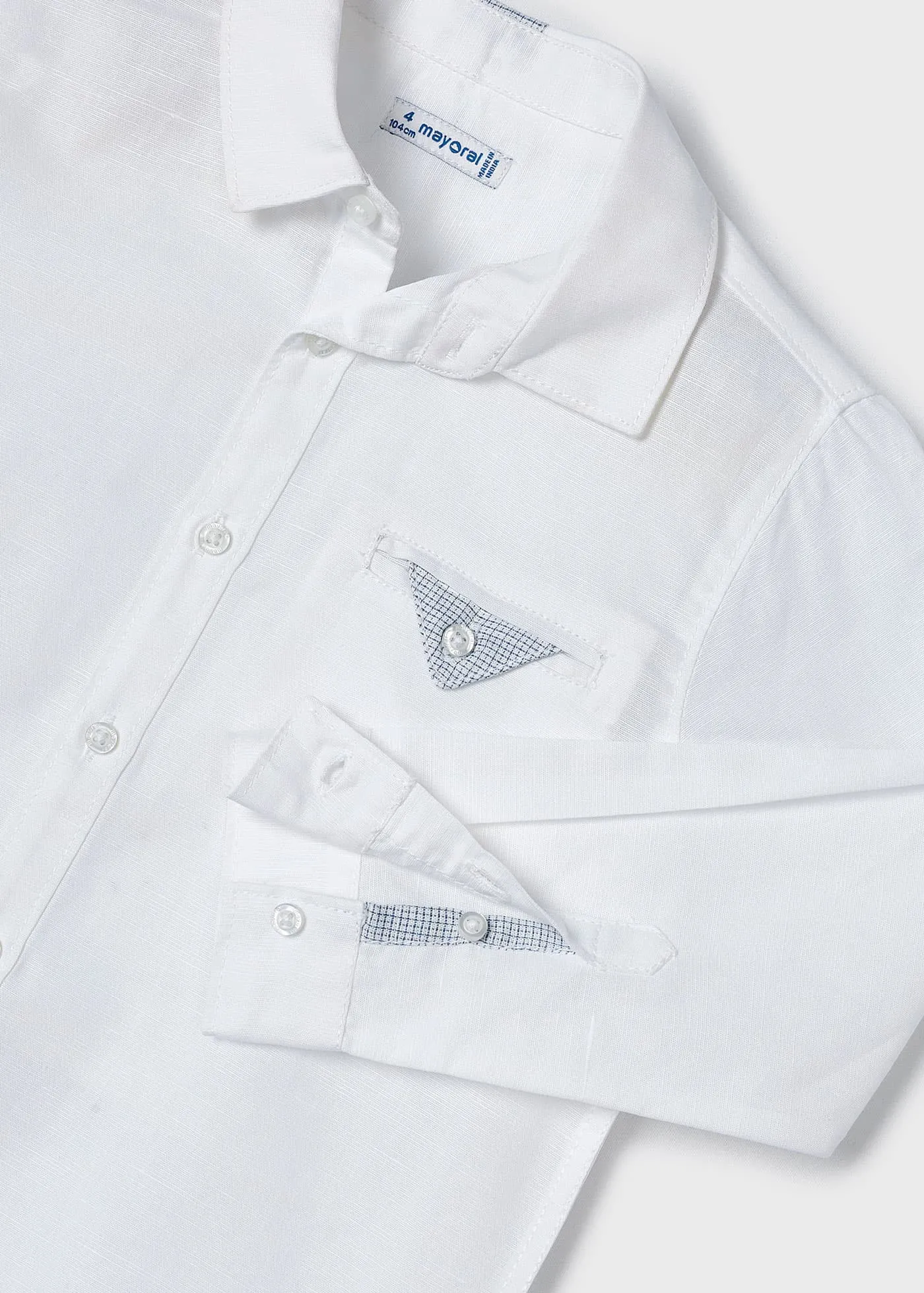 3122 - S/s buttondown shirt for boy - White