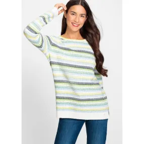 4259 Olsen- Super Soft Multi Colour Knit Jumper- Kiwi