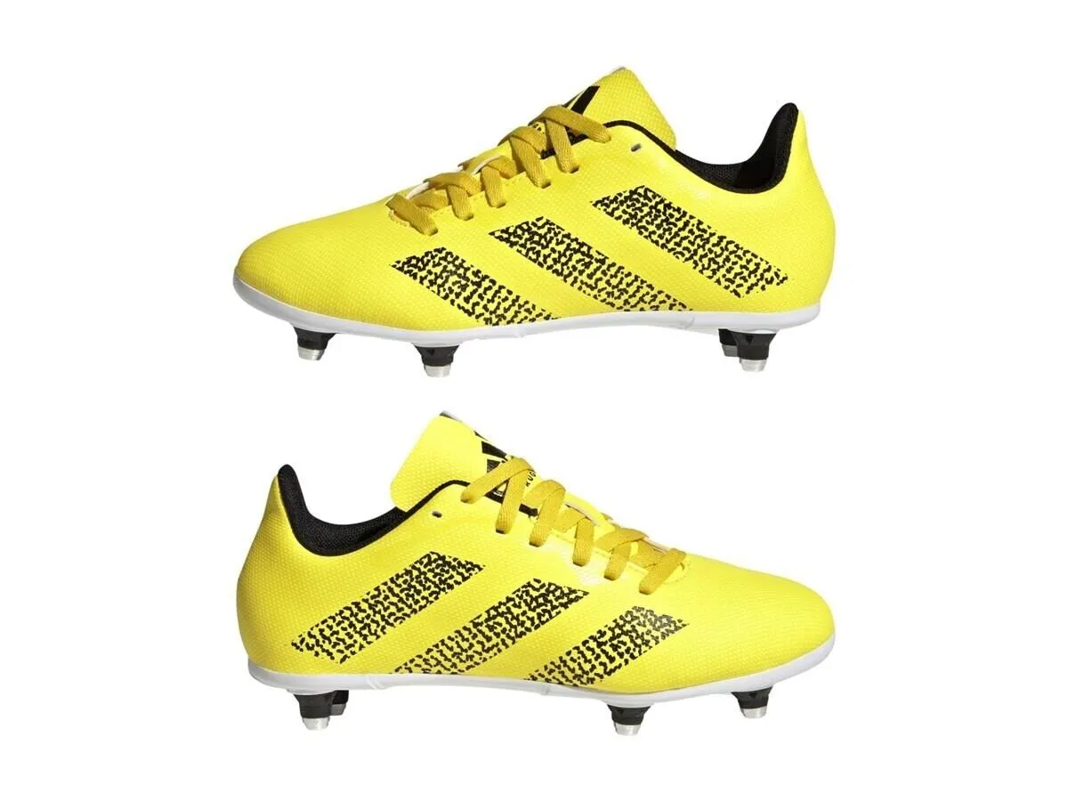 adidas Junior Rugby Boots Soft Ground Kids Childrens Yellow