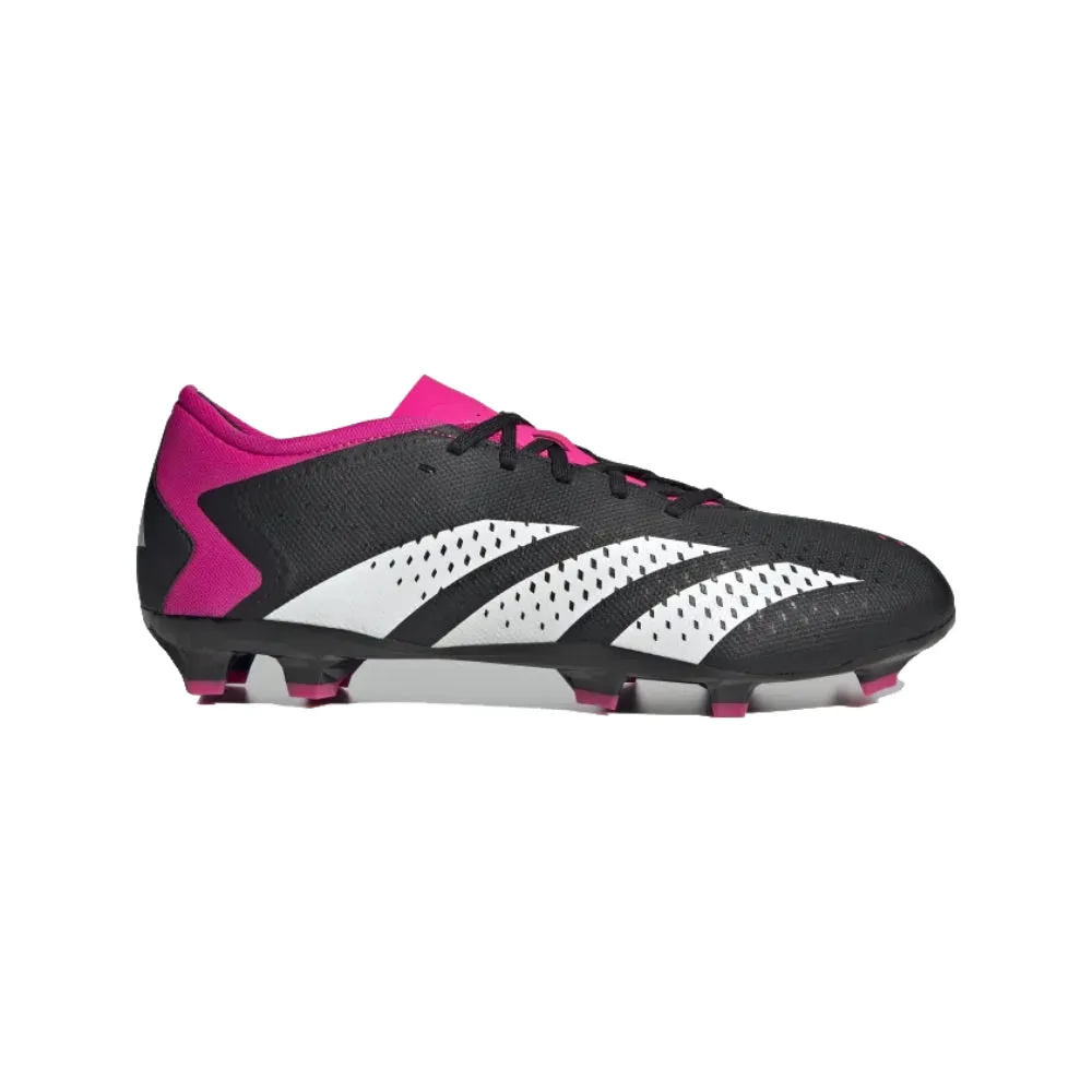 Adidas Predator Accuracy.3 Low Firm Ground  Football Shoe (Black/White/Pink)