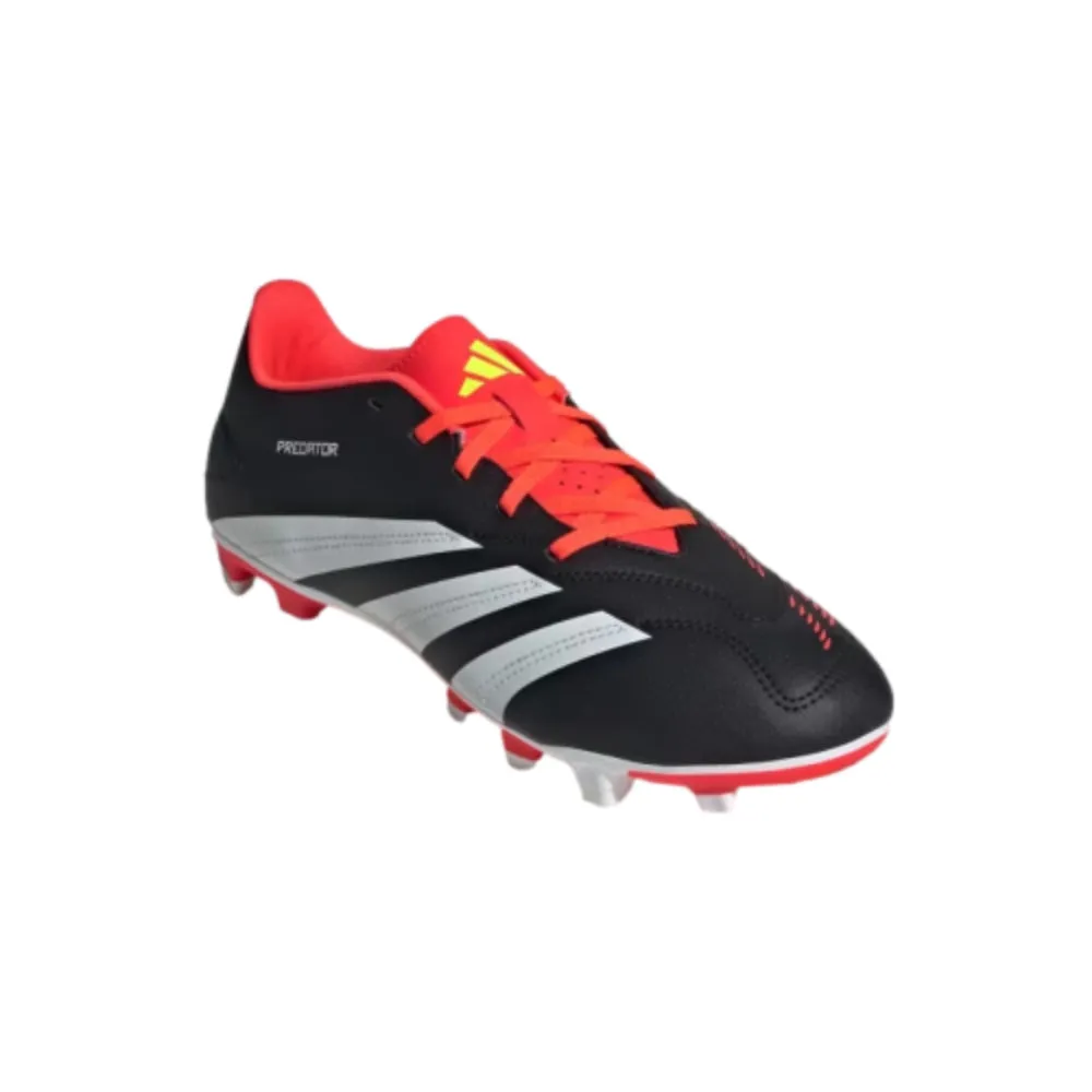 Adidas Predator Club Flexible Ground Football Shoe (Core Black/Cloud White/Solar Red)