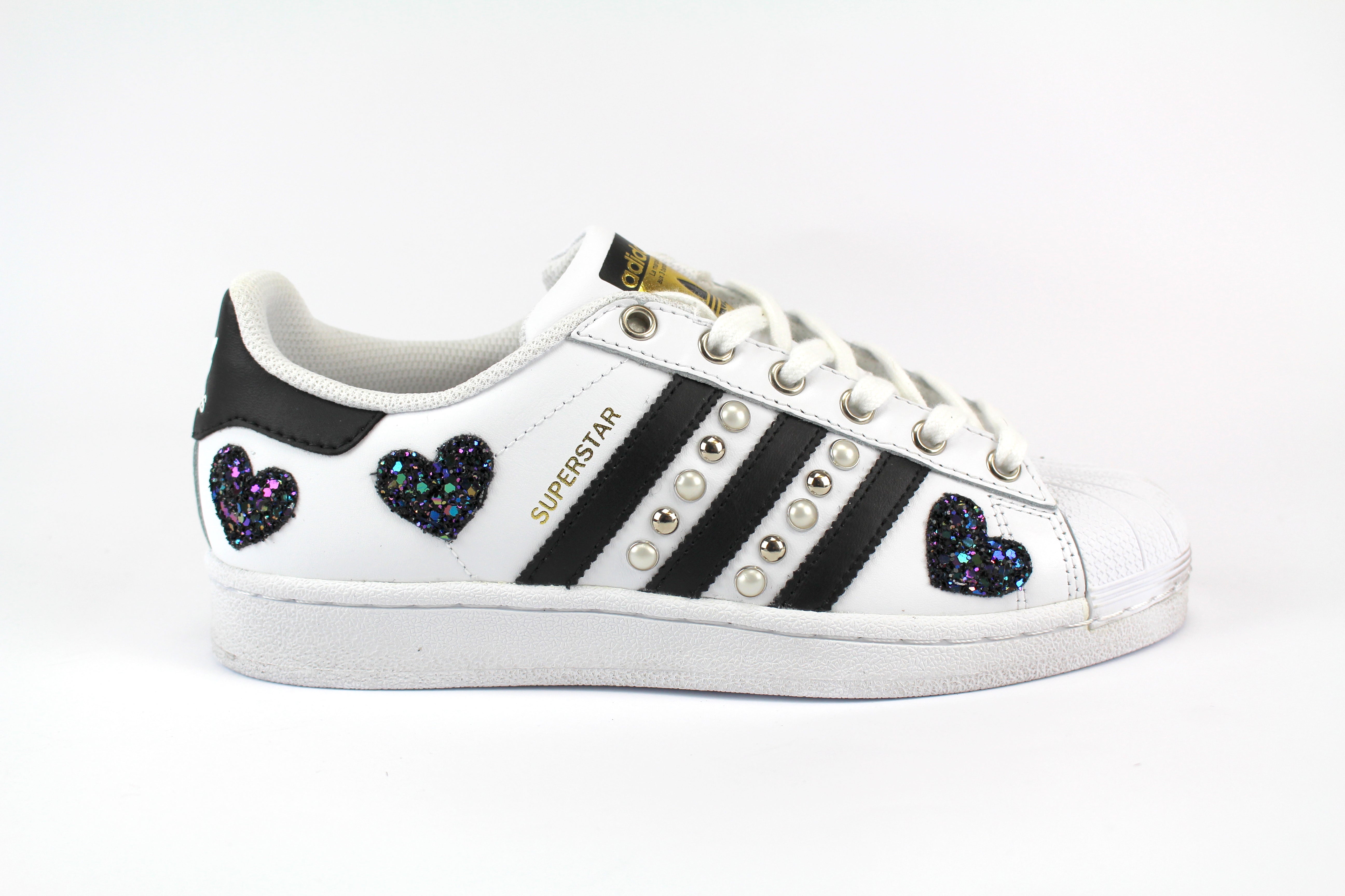 Adidas Superstar Borchie & Cuori Black Iris