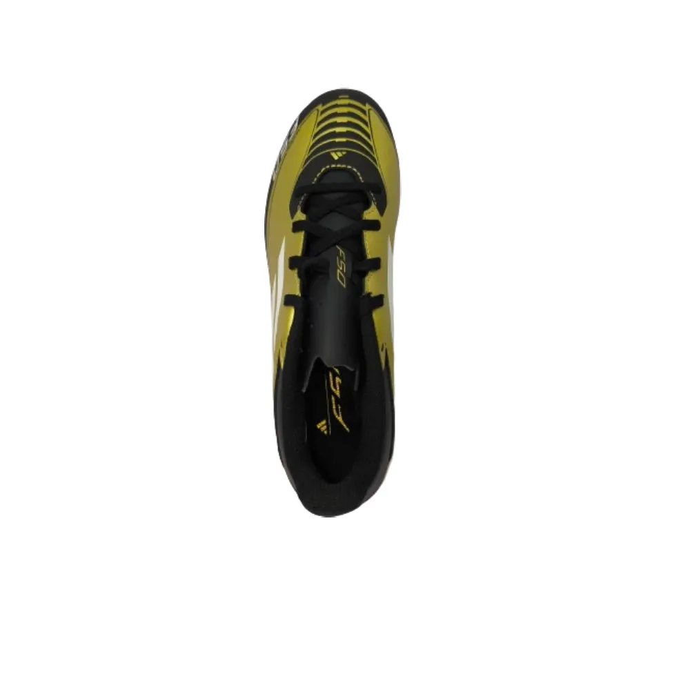 Adidas Unisex F50 Club Predator Flexible Ground Messi Football Shoe (Gold/White/Black)