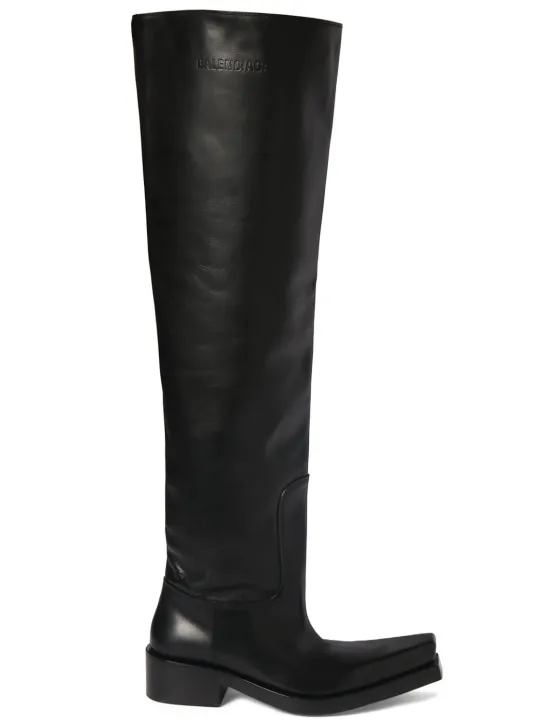 Balenciaga   Santiago leather boots 