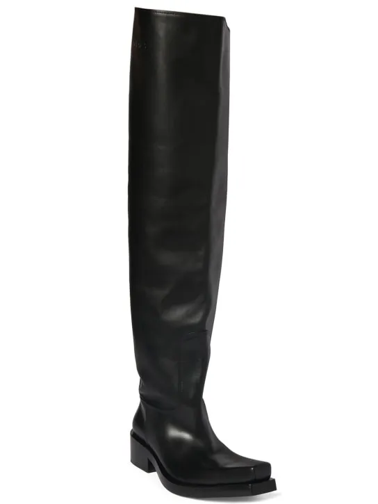 Balenciaga   Santiago leather boots 