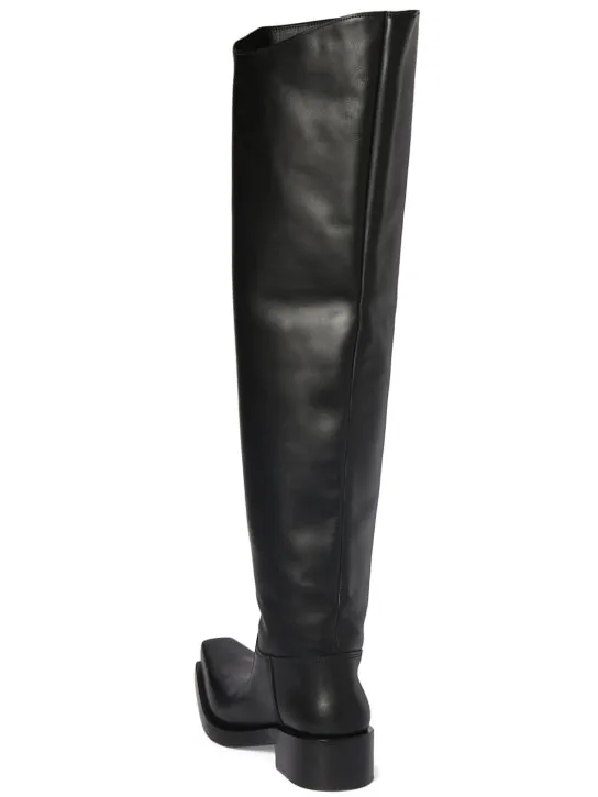 Balenciaga   Santiago leather boots 