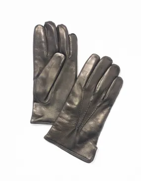 BLACK NAPPA LEATHER GLOVES