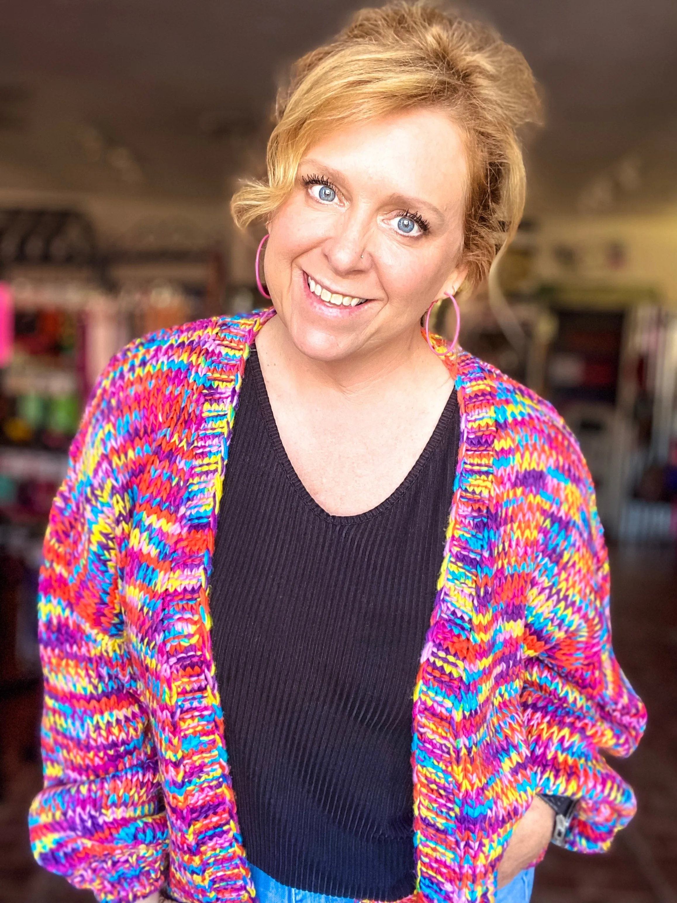 Bright Confetti Cardigan