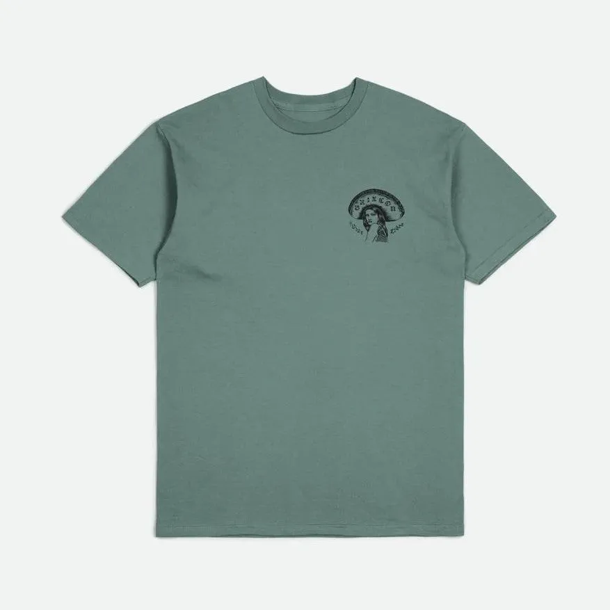 BRIXTON Vive Libre Standard T-shirt - Sage