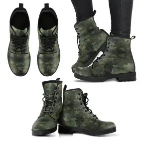 Camouflage Women's Leather Boots