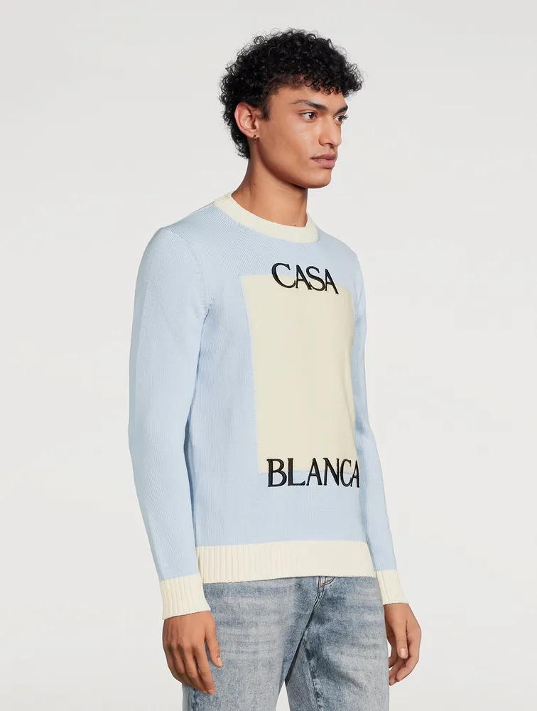 CASABLANCA Cotton Logo Sweater