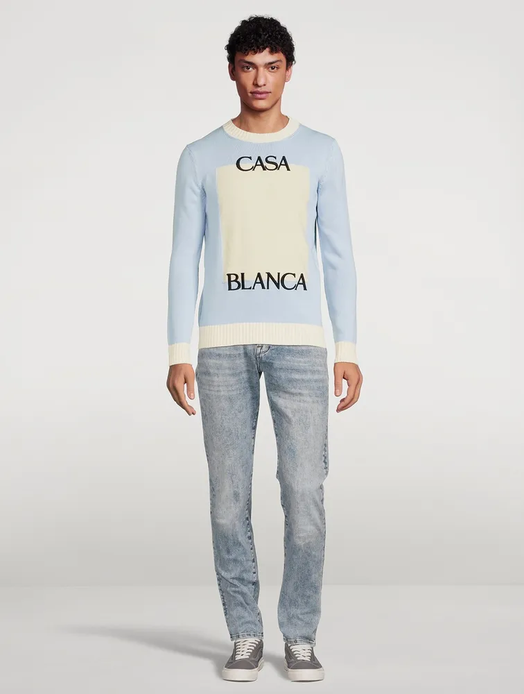 CASABLANCA Cotton Logo Sweater