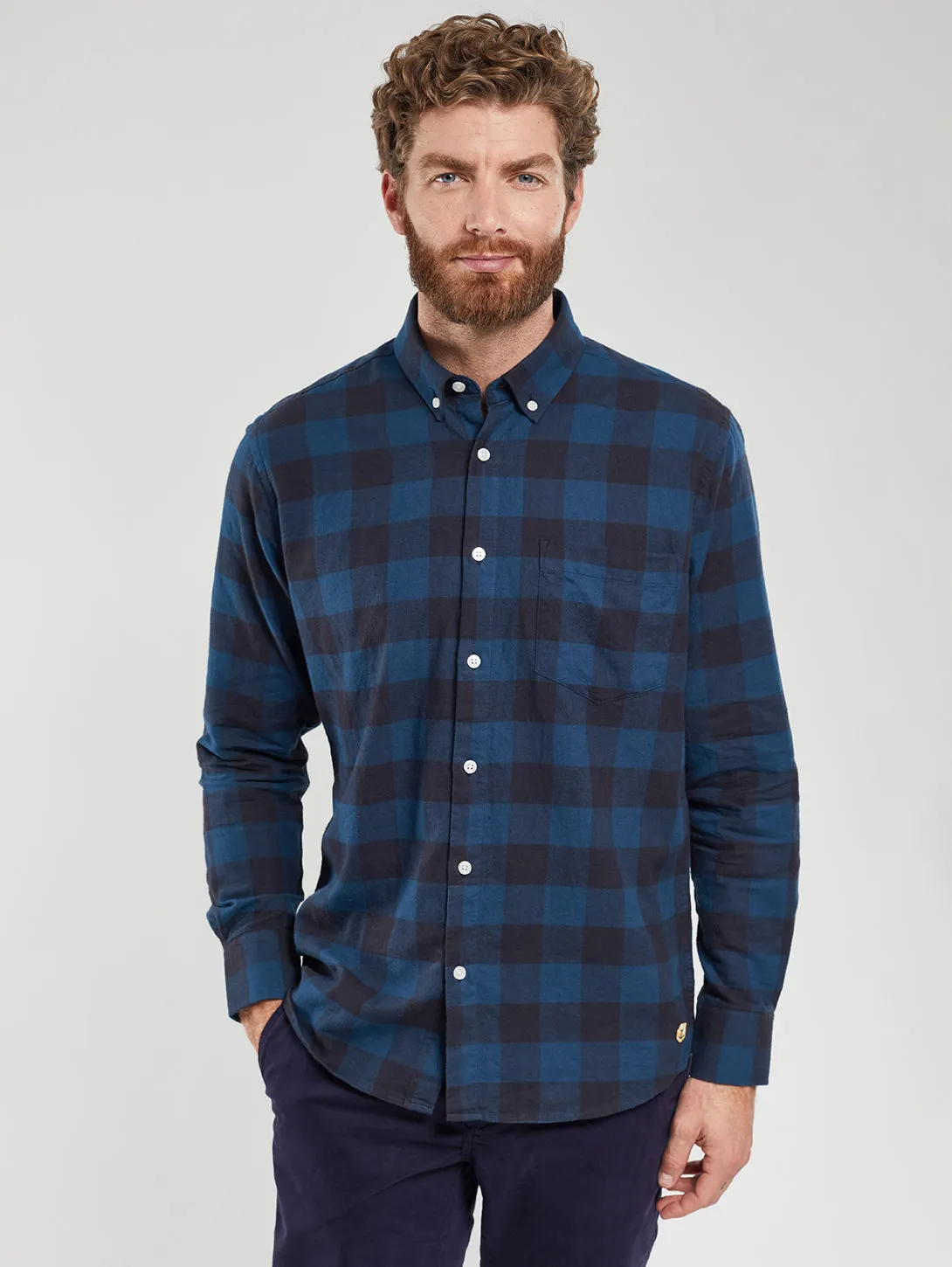 Checkered Shirt - Marine