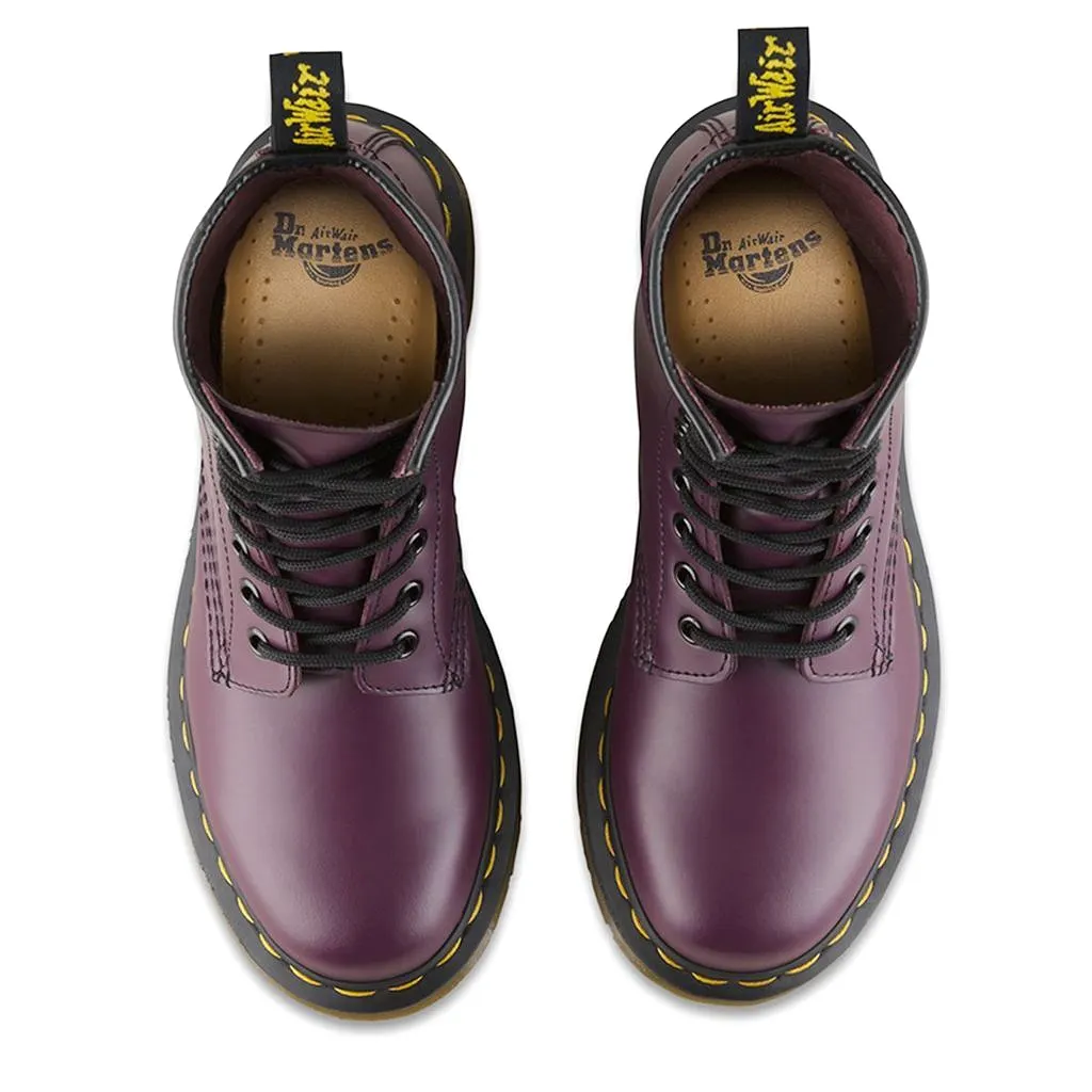 Dr. Martens 1460 8 Eyelet Smooth Purple Womens Boots - UK 6