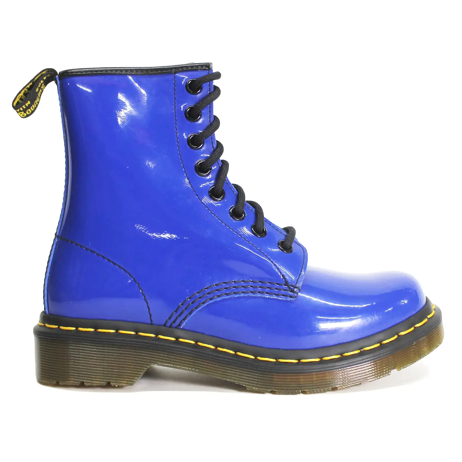 Dr. Martens 1460 Patent Leather Womens Boots - Blue