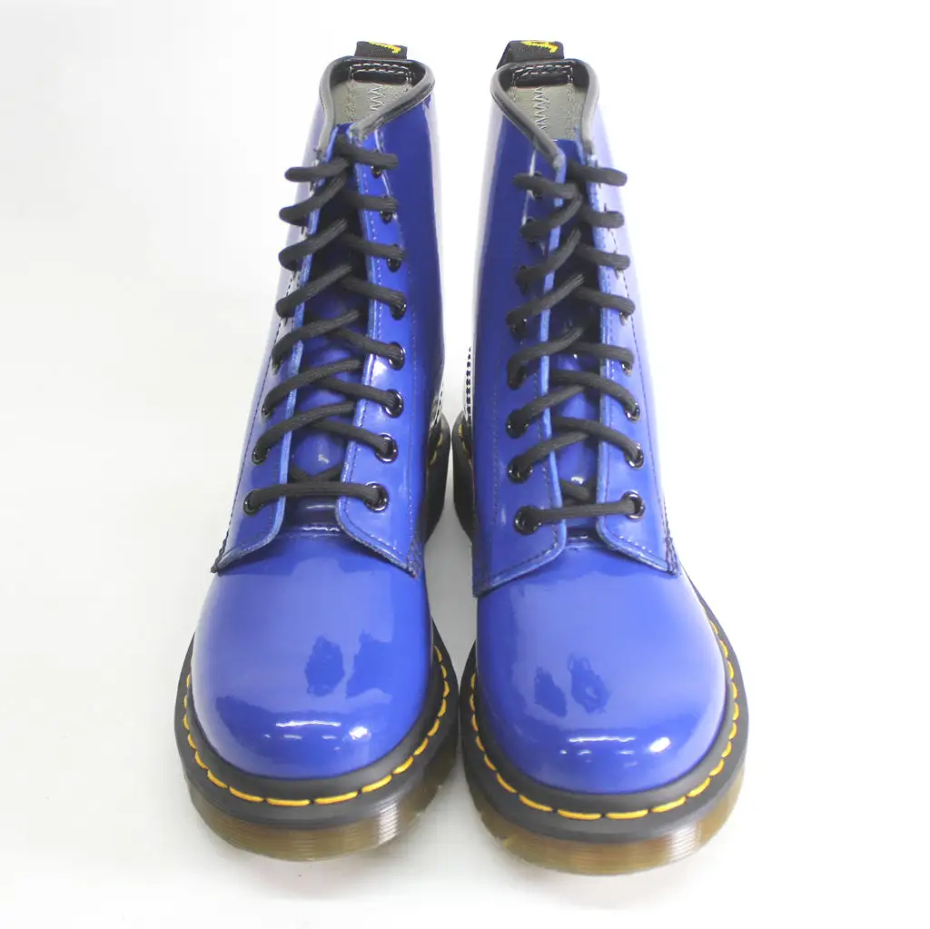 Dr. Martens 1460 Patent Leather Womens Boots - Blue