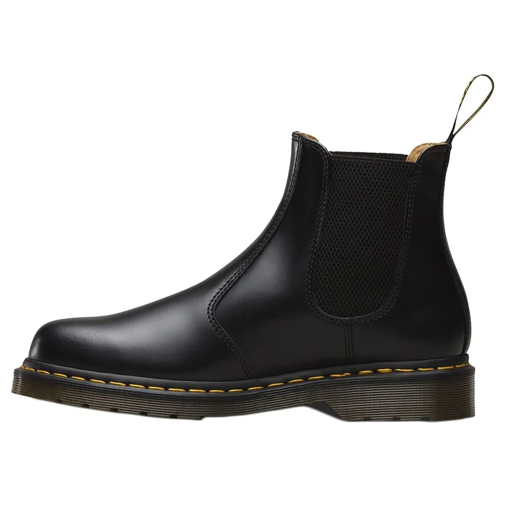 Dr. Martens 2976 Black Unisex Leather Chelsea Twin Gussets Pull on Ankle Boots - UK 6