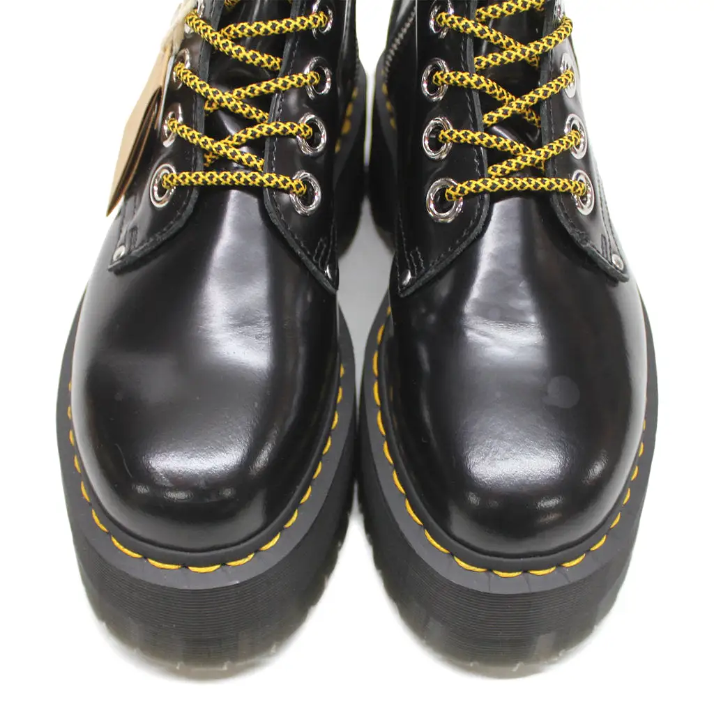 Dr. Martens Womens Boots Jadon Max Casual Ankle Lace-Up Zip-Up Buttero Leather - UK 6