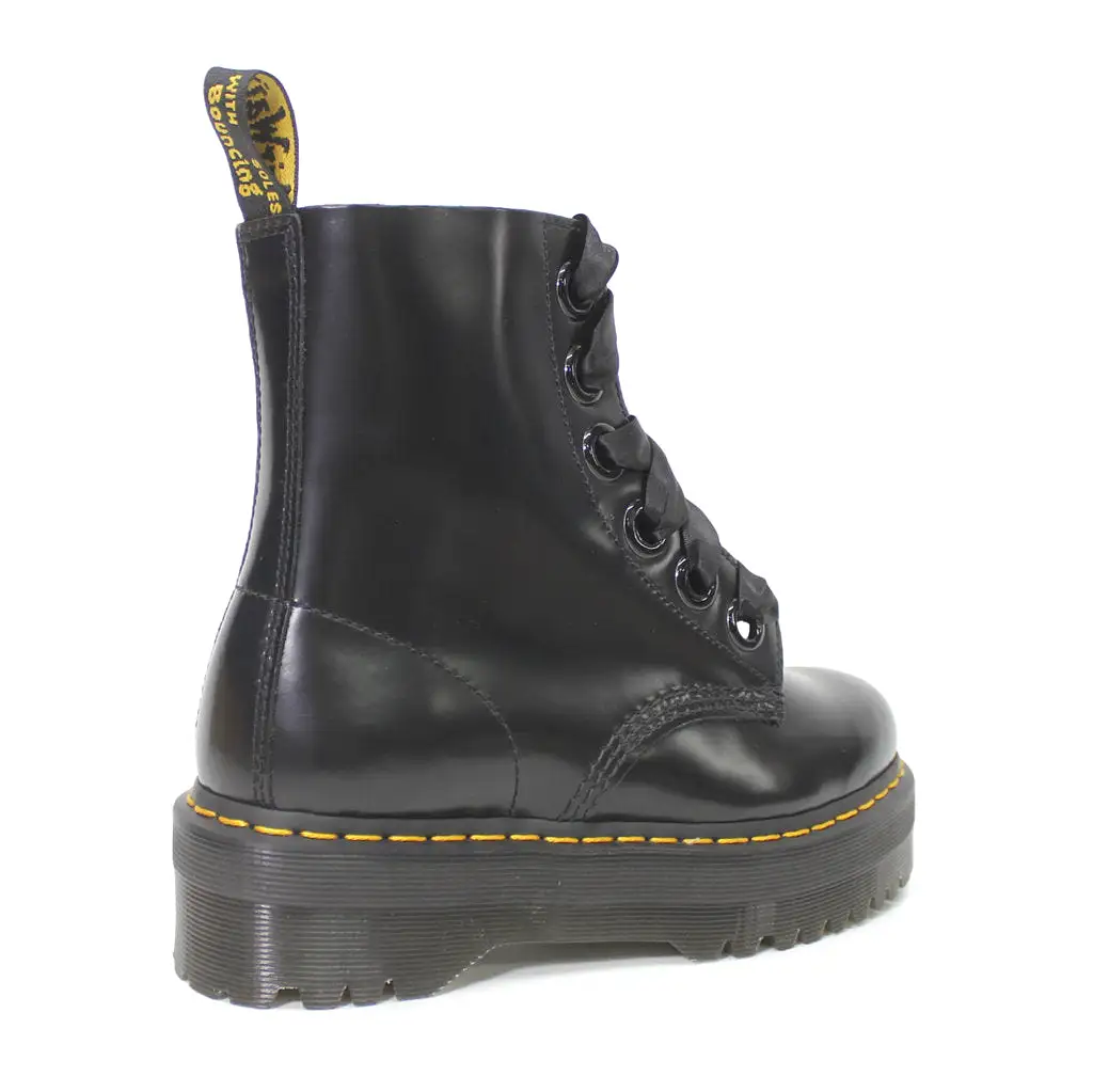 Dr. Martens Womens Boots Molly Casual Ankle Platform Leather - UK 7