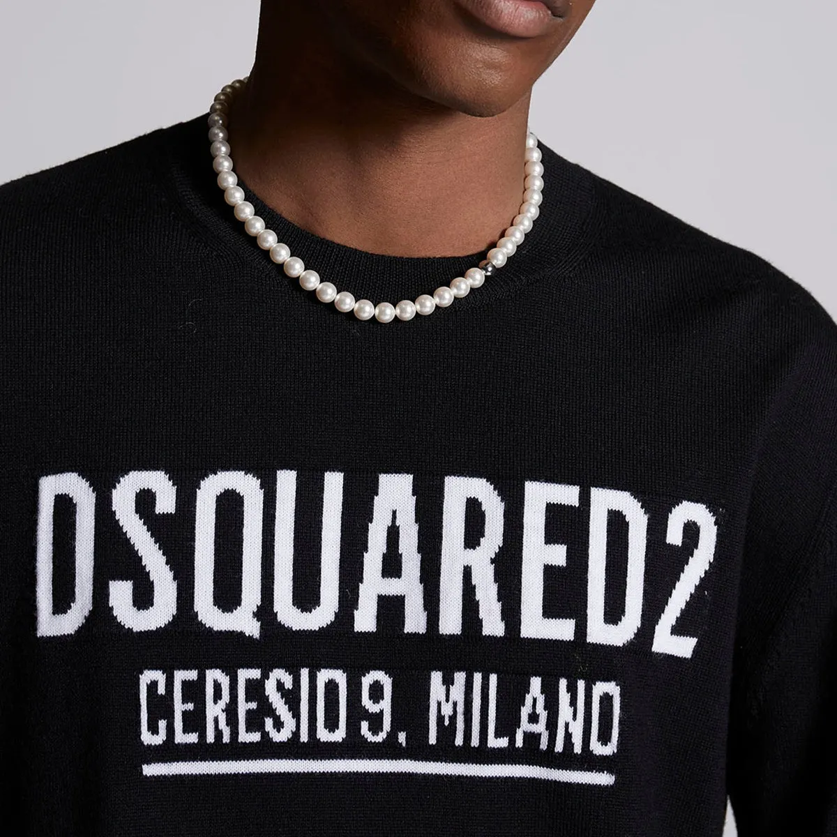 DSQUARED2 - Ceresio9 Crew Neck Jumper in Black