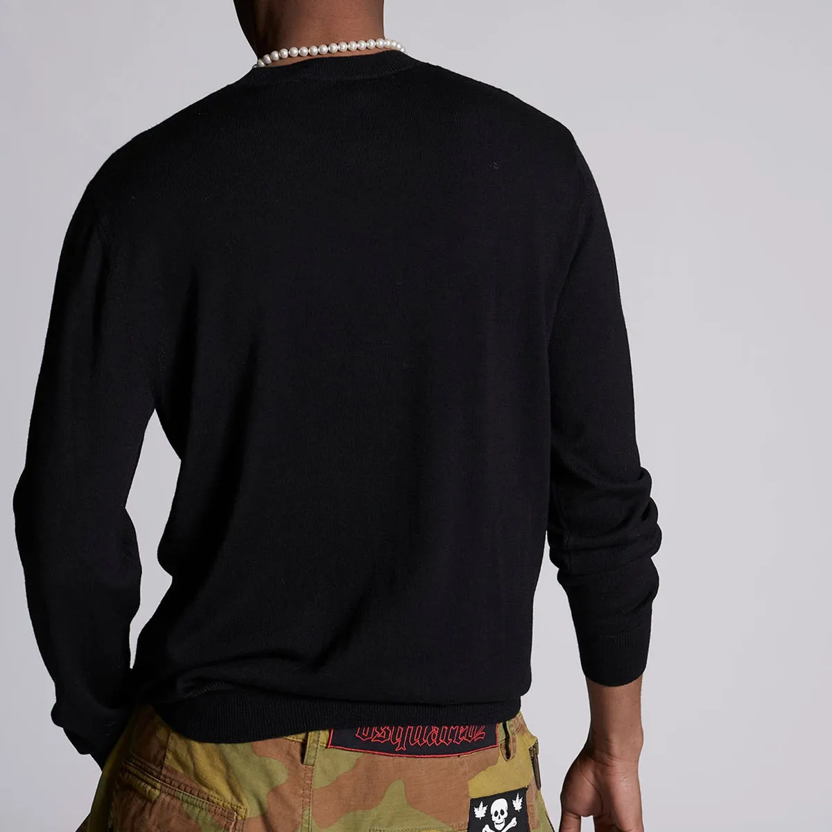 DSQUARED2 - Ceresio9 Crew Neck Jumper in Black