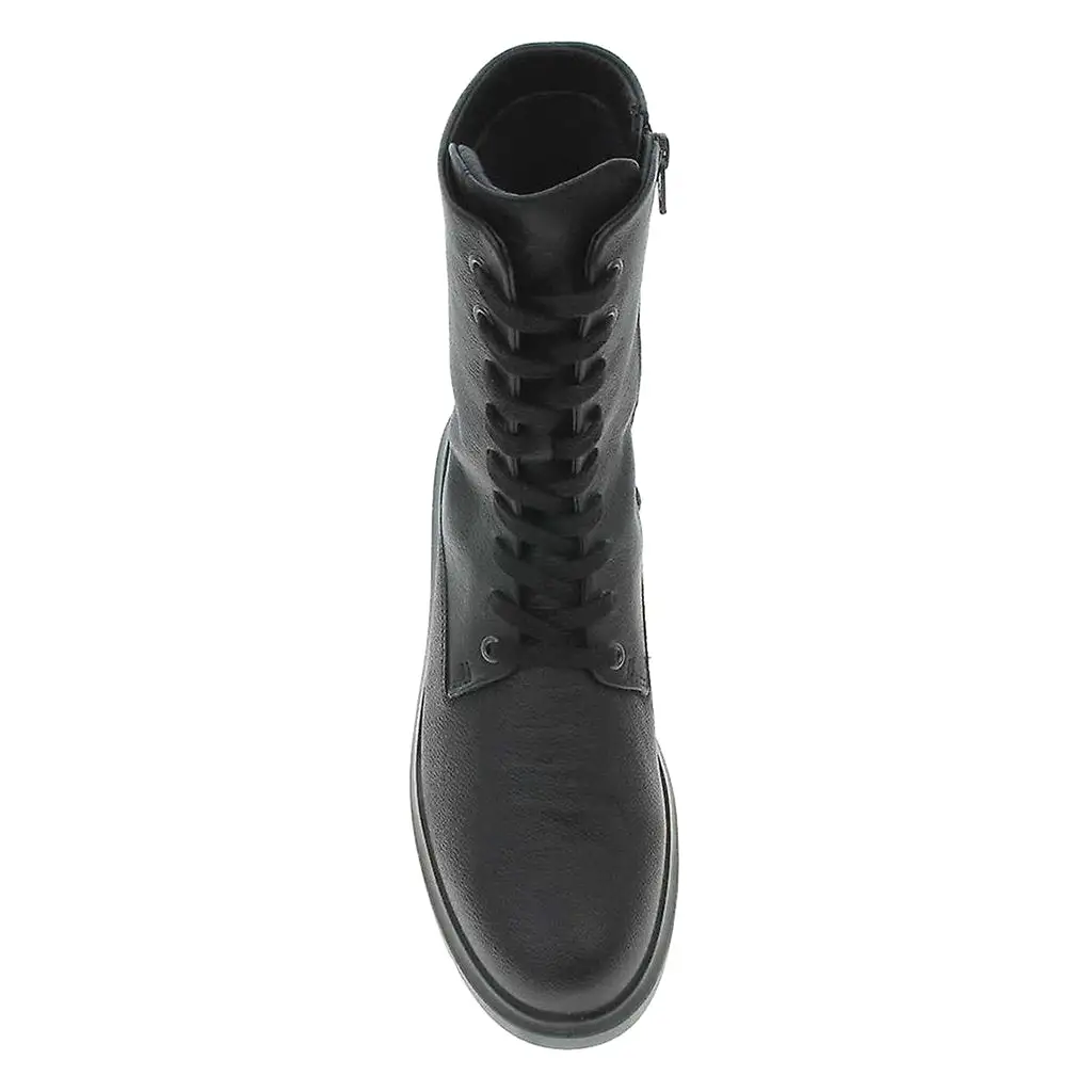 Ecco Womens Boots Nouvelle 216213 Casual Zip-Up Lace-Up Ankle Leather - UK 5-5.5