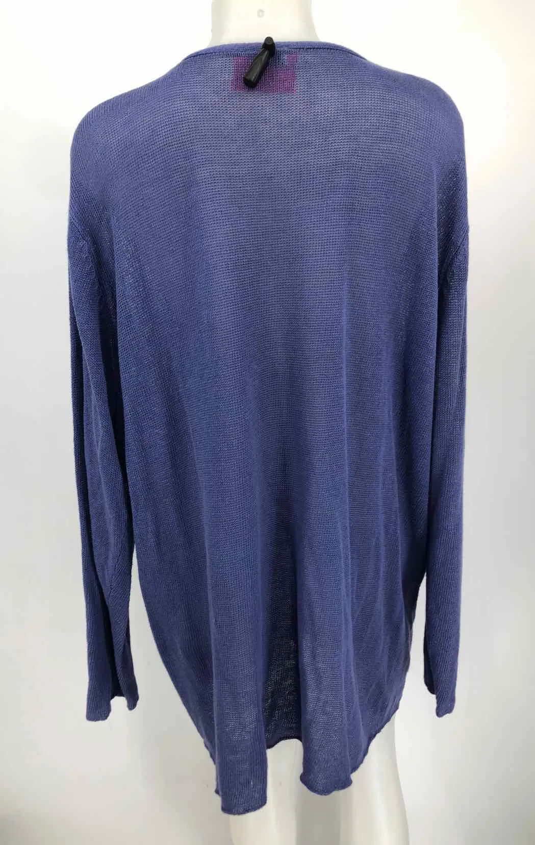 EILEEN FISHER Purple Knit Longsleeve Cardigan Size X-LARGE Sweater