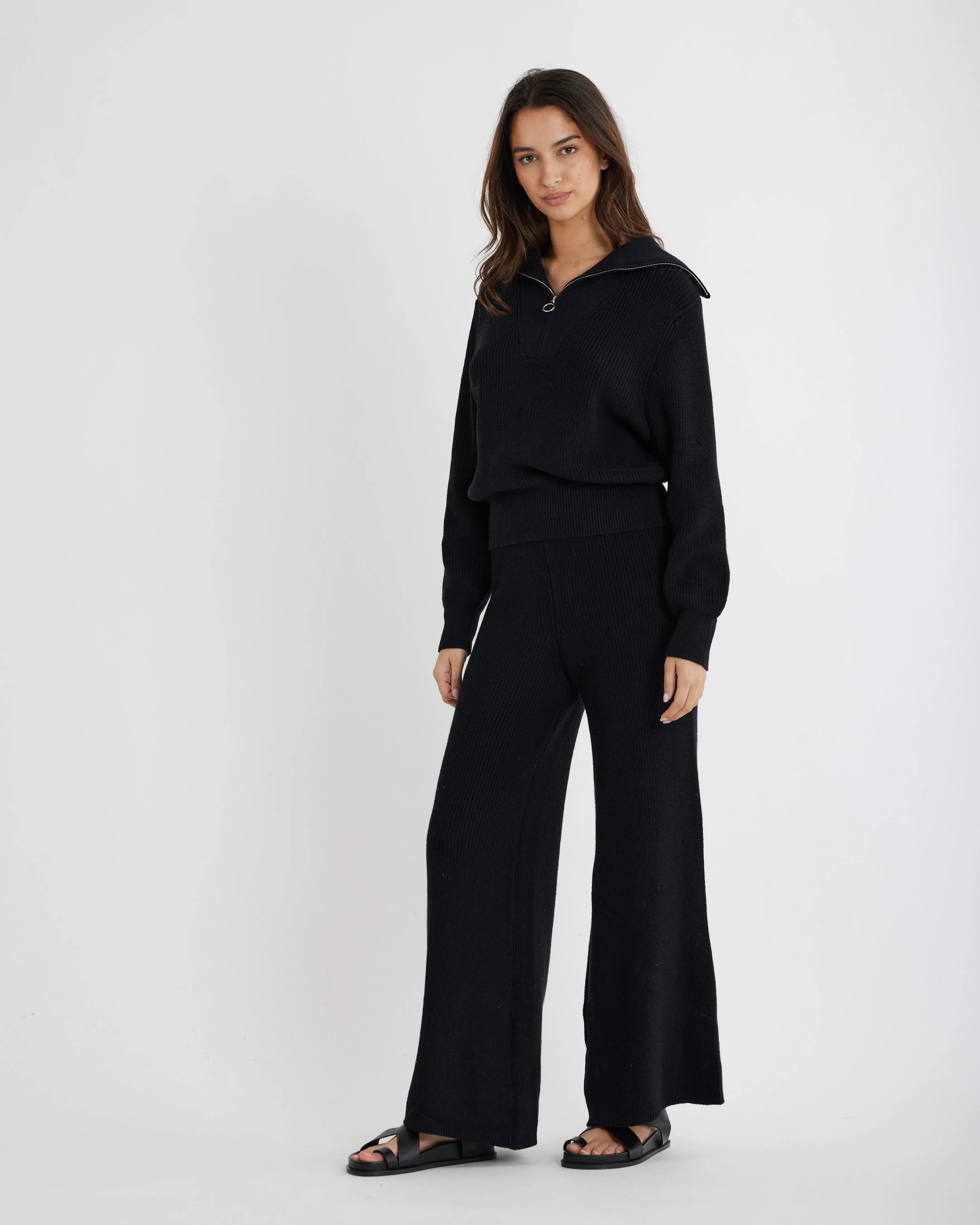 Eline Knit Pant - Black