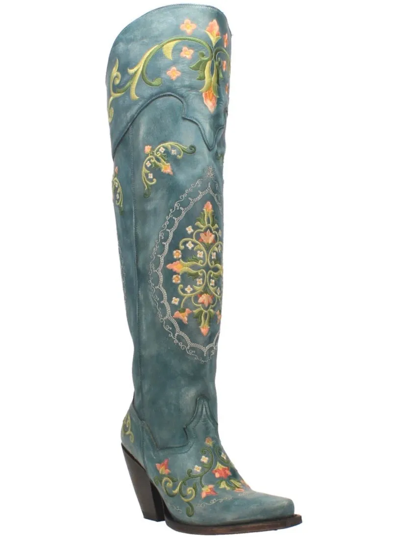 FLOWER CHILD LEATHER BOOTS DP3271