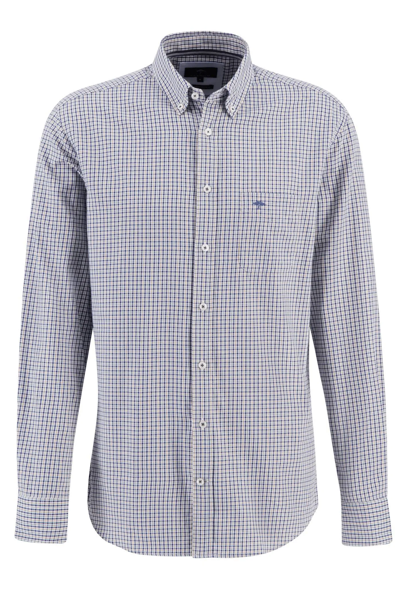 Fynch Hatton Long Sleeve Check Design Shirt