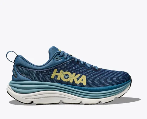 Hoka Men’s Gaviota 5 Athletic Shoes- Bluesteel/Stone Blue