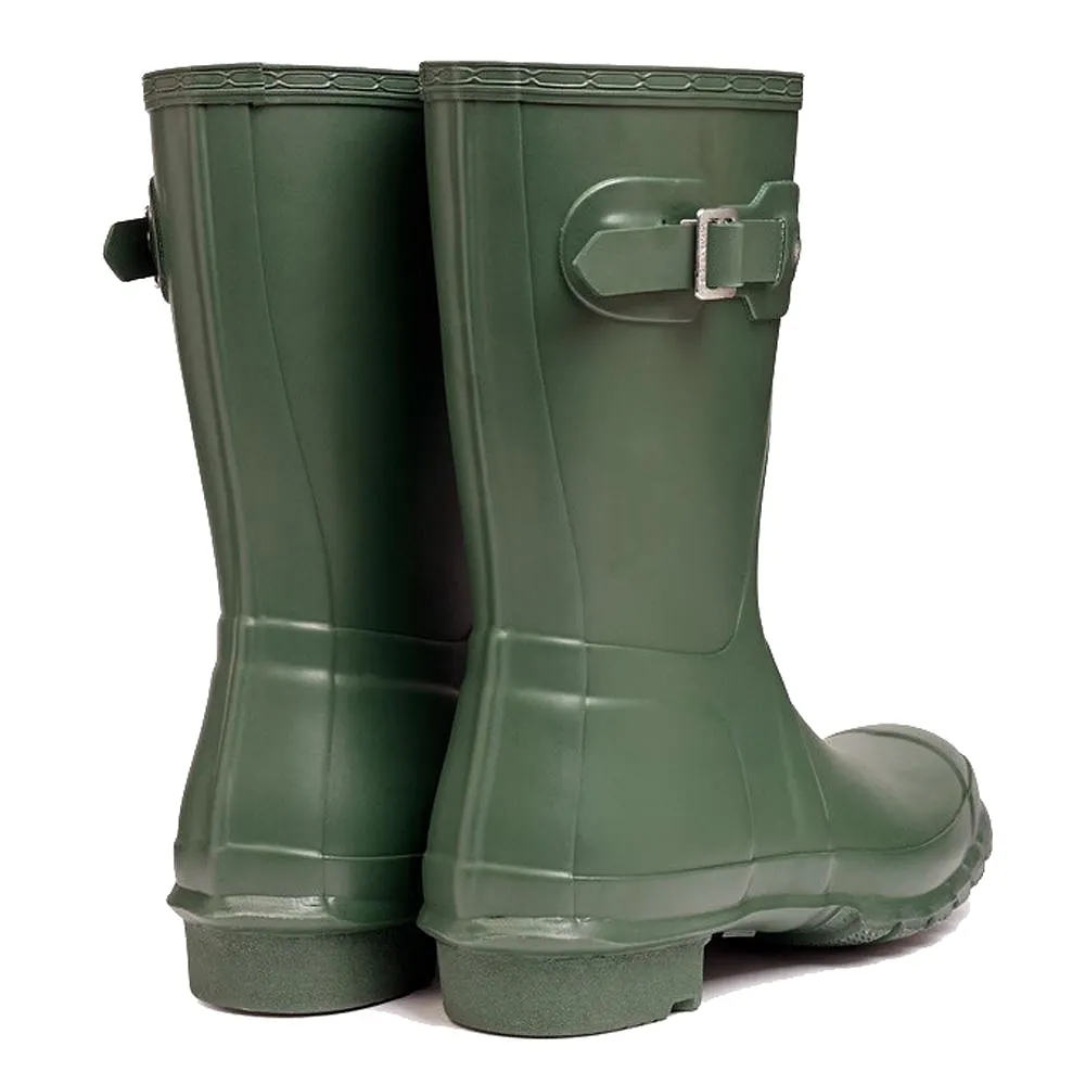 Hunter Original Short Green Womens Boots - UK 5