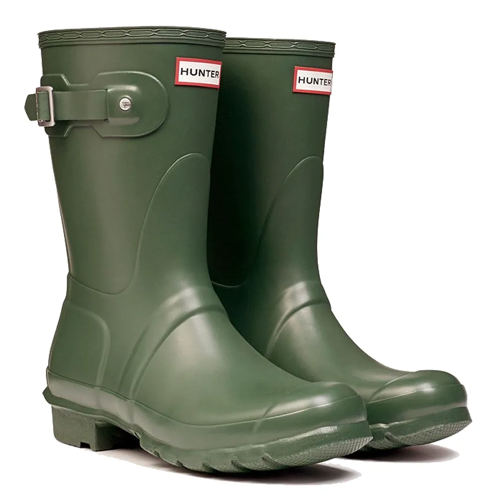 Hunter Original Short Green Womens Boots - UK 6