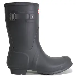 Hunter Original Short WFS1000RMA-DSL Rubber Womens Boots - Dark Slate - UK 8