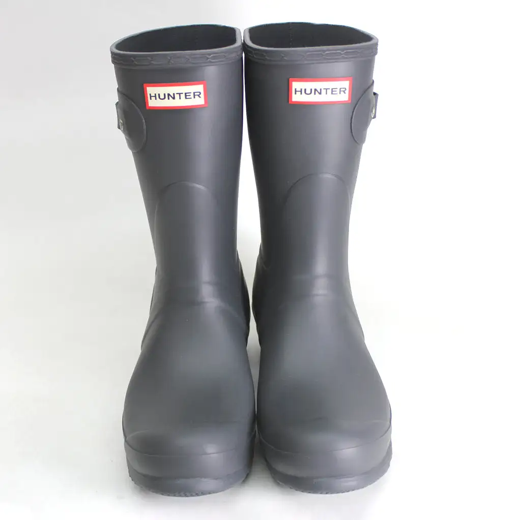 Hunter Original Short WFS1000RMA-DSL Rubber Womens Boots - Dark Slate - UK 8