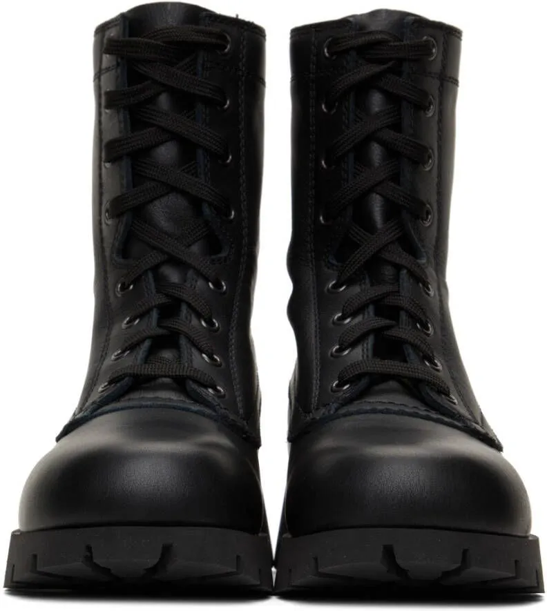 Jil Sander Black Leather Boots