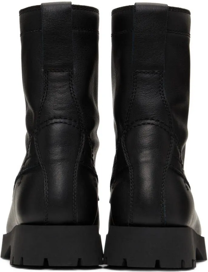 Jil Sander Black Leather Boots