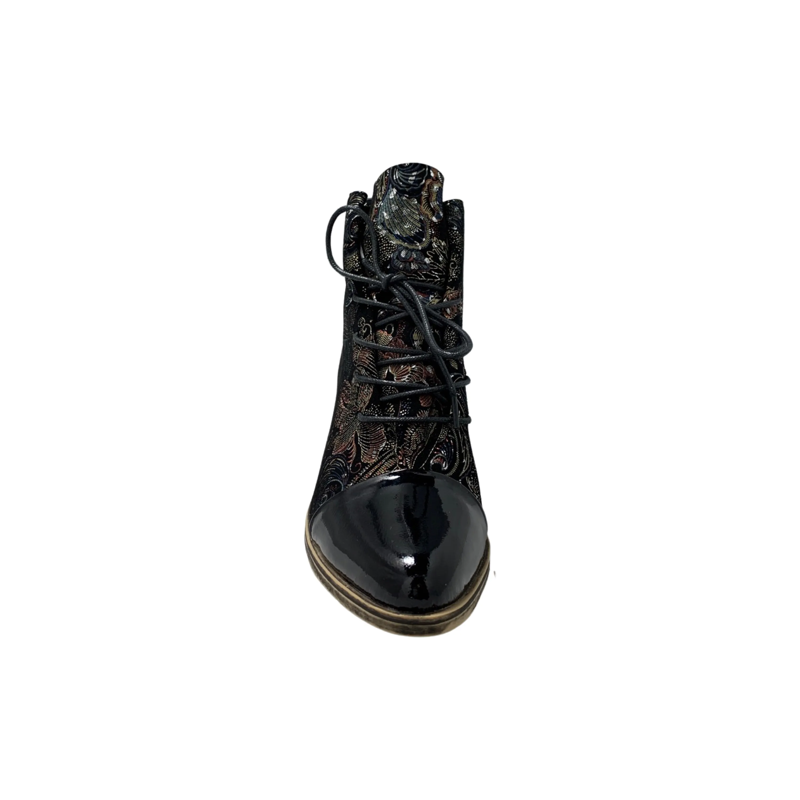 Kingfisher Black Multi Lace Up Boot