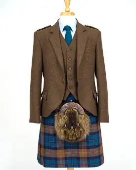 Kirkton Tweed Crail Jacket & Vest - cloth 564