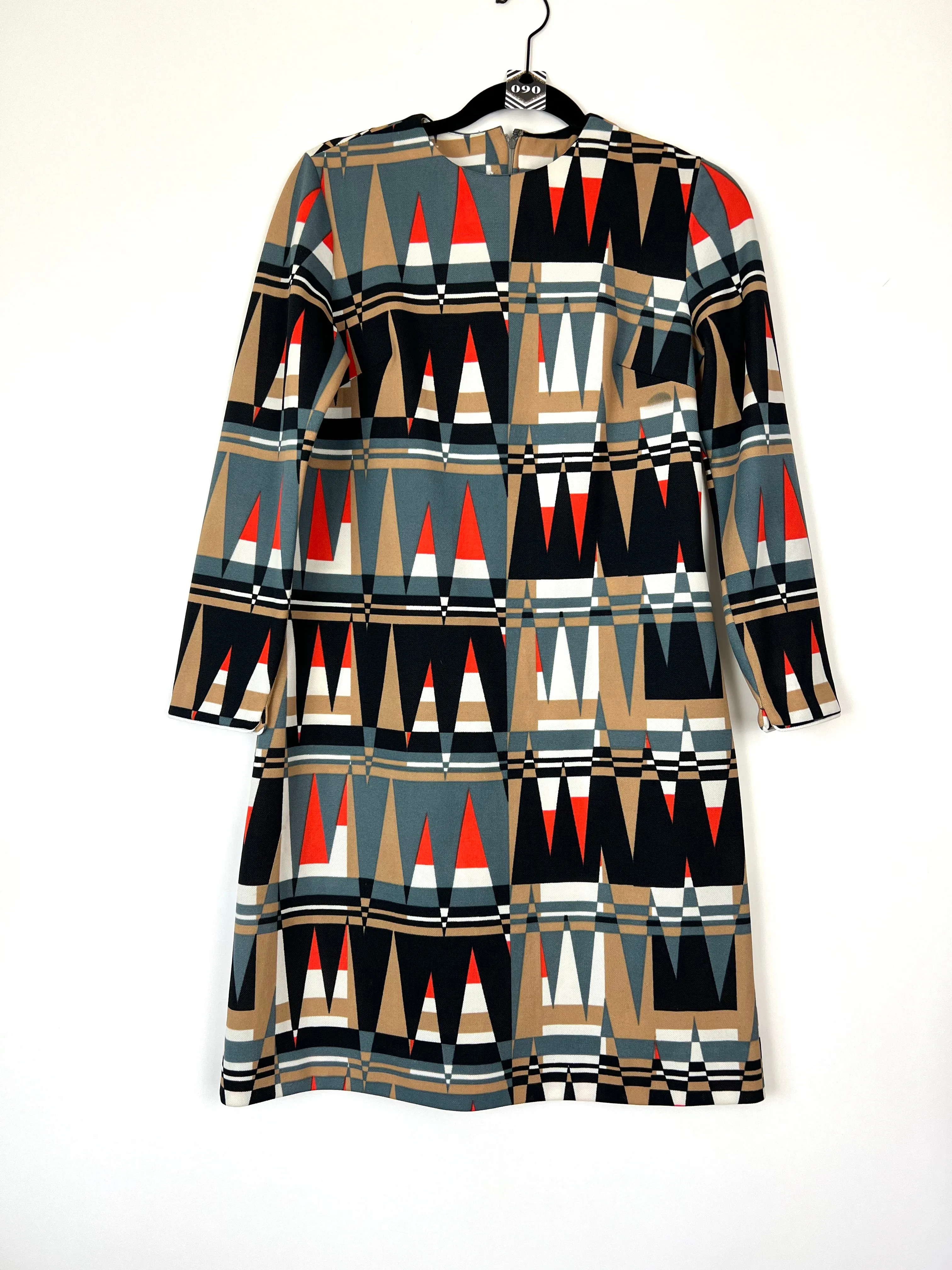 Live: 90 Vintage 70's Geometric Shift Dress