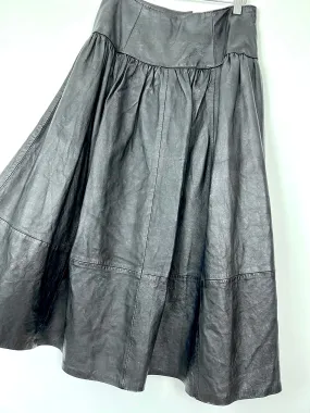 Live: 96 Vintage Leather Gathered Skirt