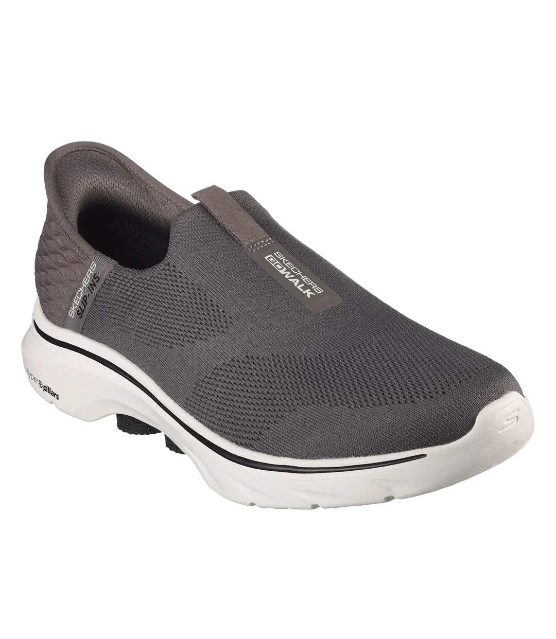 Mens go walk 7 easy on 2 shoes grey/yellow Skechers