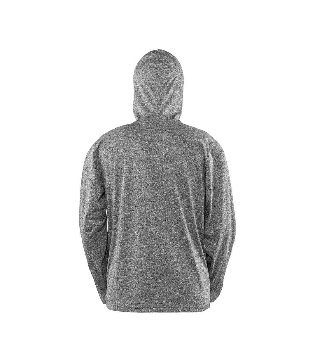 Mens hooded hoodie grey marl Spiro