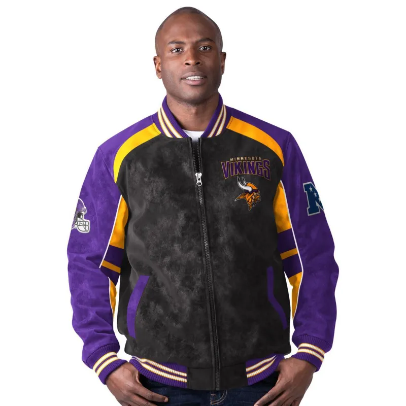 Minnesota Vikings Suede Jacket - William Jacket