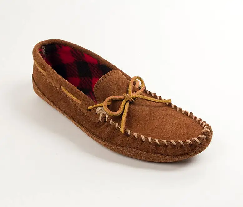 Minnetonka - DOUBLE BOTTOM FLEECE BROWN - 773