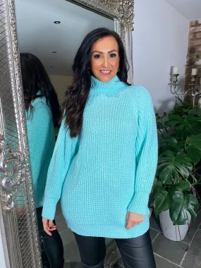 Mint High Neck Knit Marilyn